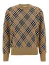 Burberry Archivio Check Sweater In Brown