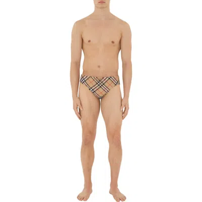 Burberry Check Swim Briefs