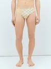 Burberry Vintage-check Swimming Trunks In Beige