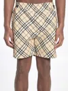 Burberry Vintage Check-pattern Shorts In Beige