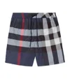 Burberry Mens Carbon Blue Guildes Graphic-print Regular-fit Shell Shorts In Blue