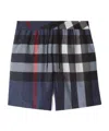 Burberry Mens Carbon Blue Guildes Graphic-print Regular-fit Shell Shorts In Carbon Blue