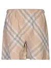 Burberry Check Motif Yellow Swimsuit In Flax Ip Check