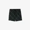 Burberry Check-print Drawstring Swim Shorts In Jungle