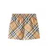 Burberry Nova-check Swim Shorts In Sand Ip Check