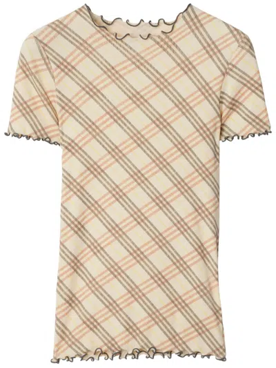 BURBERRY CHECK T-SHIRT