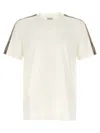 Burberry Checked Cotton-jersey T-shirt In White