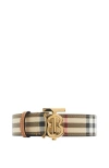 Burberry Check Tb Belt In Multi