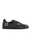 Burberry Terrace Check Sneakers In Black