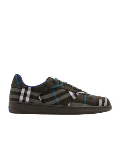 BURBERRY BURBERRY TERRACE CHECKED LOW-TOP SNEAKERS