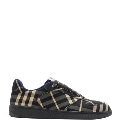 Burberry Check Terrace Sneakers In Black