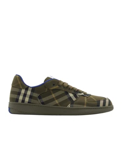 BURBERRY BURBERRY CHECKED TERRACE LACE-UP SNEAKERS