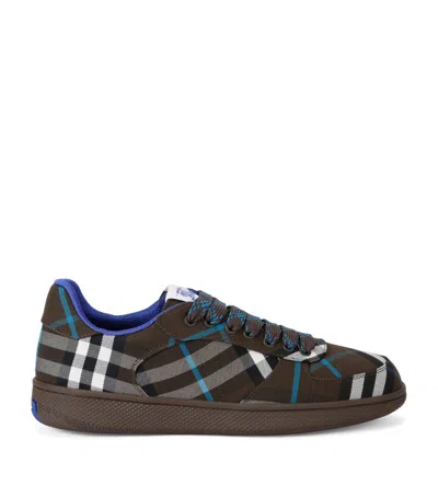 Burberry Terrace Check Sneakers In Snug Ip Check