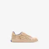 Burberry Light Terrace Sneakers Checkered Pattern In Teacup