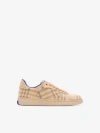 Burberry Light Terrace Sneakers Checkered Pattern In Teacup