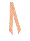 Burberry Striped Lightweight Soft Texture Scarves In Nude & Neutrals
