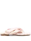Burberry Check Printed Open-toe Flat Sandals