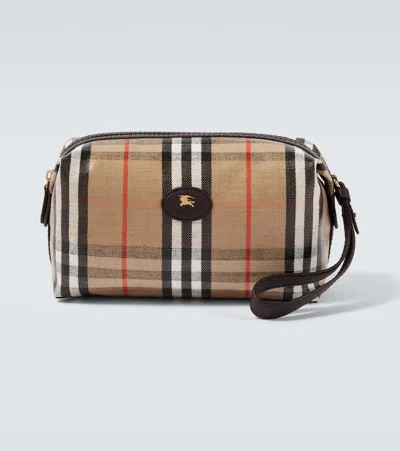 Burberry Men Printed Canvas Beauty Case In Multi