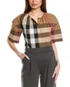 Burberry Check Top In Brown