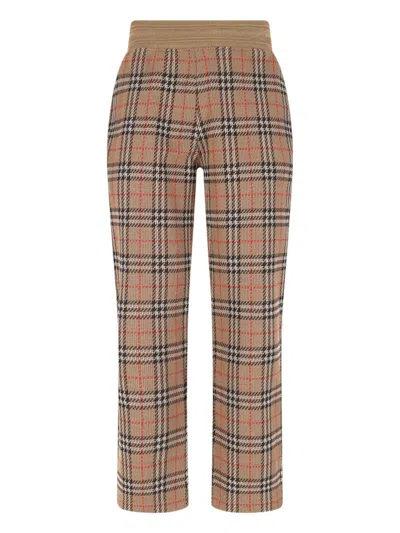 BURBERRY CHECK TRACK PANTS