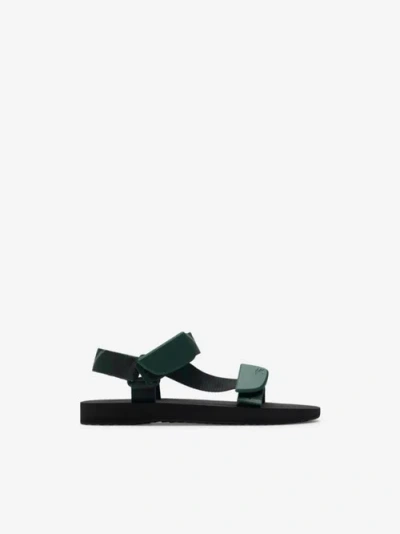 Burberry Check Trek Sandals In Jungle