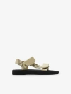 Burberry Check Trek Sandals In Wheat