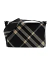 Burberry Check Trench Cross Body Bag In Black