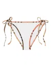 Burberry Check-trim Bikini Bottoms In White