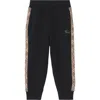 Burberry Kid Boy Jersy Trsrs In Black