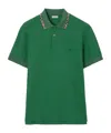 Burberry Equestrian Knight Embroidered Pocket T-shirt In Size M In Green