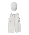 Burberry Check-trim Cotton Shorties Set In White
