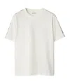 Burberry White Cotton Check Trims T-shirt In White