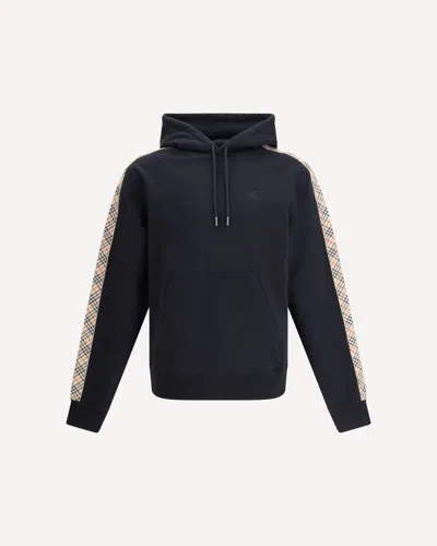 BURBERRY CHECK TRIM HOODIE