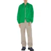 Burberry Check Trim Nylon Hooded Jacket In Green