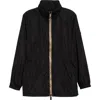 Burberry 'blackpool' Black Polyamide Raincoat Women In Black