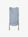 Burberry Festival Cotton Blend Tank Top In Gale