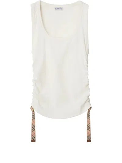 BURBERRY CHECK-TRIM TANK TOP