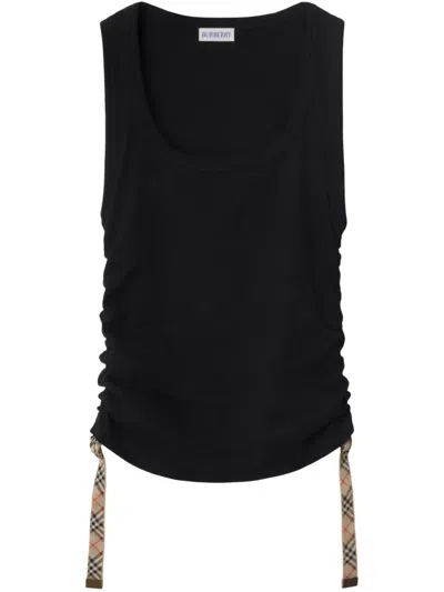 BURBERRY CHECK-TRIM TANK TOP