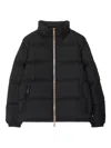 Burberry Check-trimmed Puffer Jacket In Black