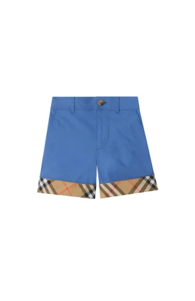 BURBERRY BURBERRY CHECK TURN-UP COTTON SHORTS