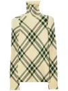 Burberry Check-pattern High-neck Jumper