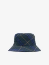 Burberry Men's Ekd Check Bucket Hat In Midnight