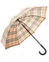 Burberry Check Umbrella In Neutral