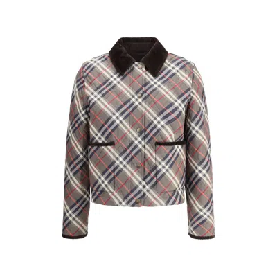 BURBERRY CHECK WADDED JACKET