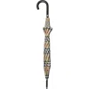 Burberry Check Walking Umbrella In Gray