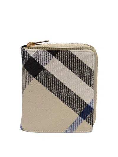 Burberry "check" Wallet In Multi