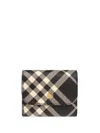 Burberry Check Wallet In Schwarz