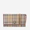 BURBERRY BURBERRY CHECK WALLET WITH CHAIN STRAP