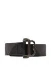 Burberry Check Webbing Belt In Red
