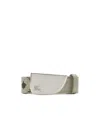 Burberry Check Webbing Shield Belt In Metallic